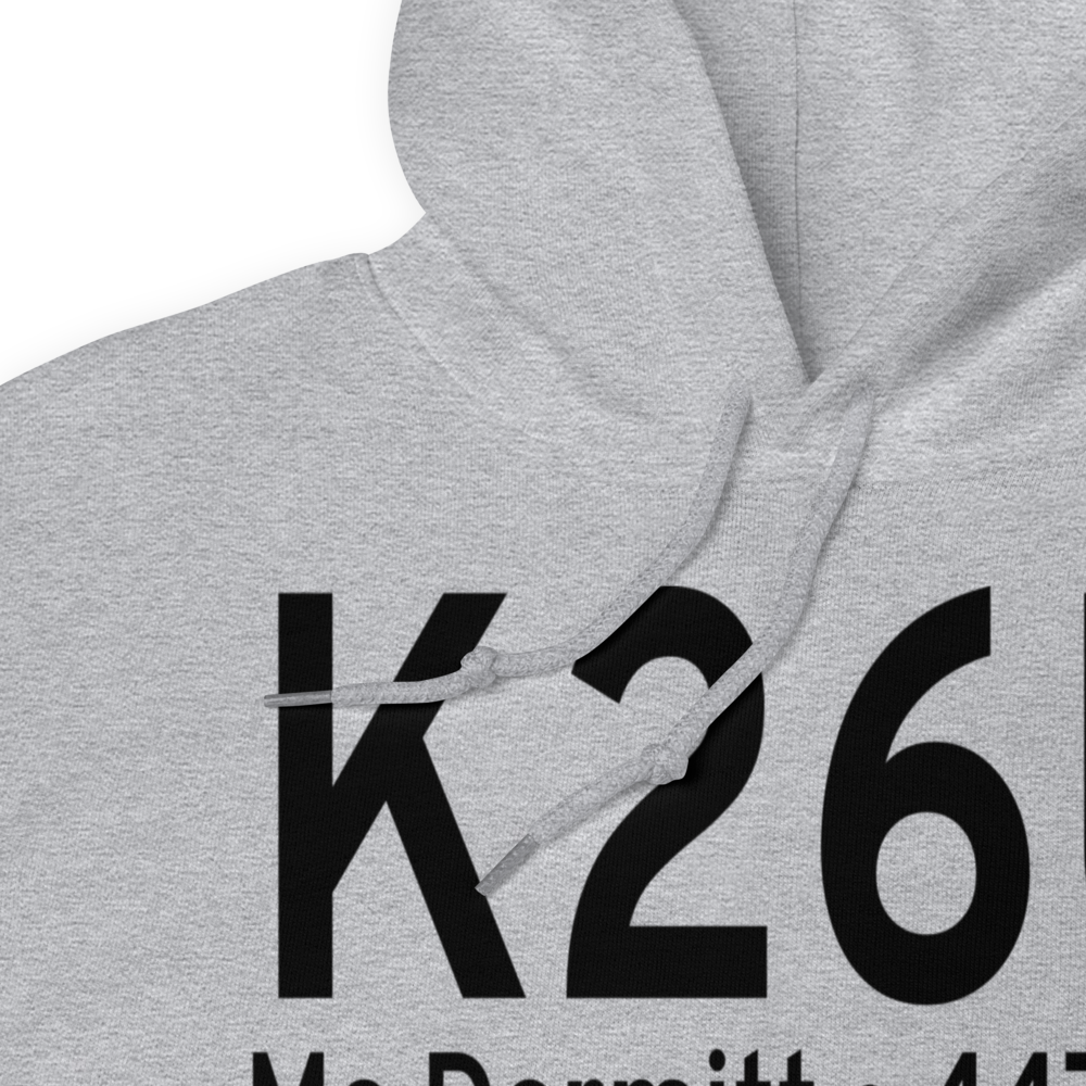 Mc Dermitt State Airport (K26U) ICAO Hoodie Sweatshirt 