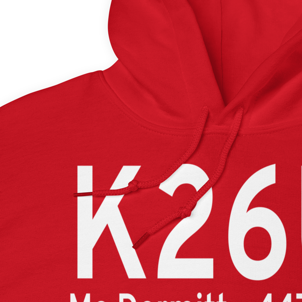 Mc Dermitt State Airport (K26U) ICAO Hoodie Sweatshirt 
