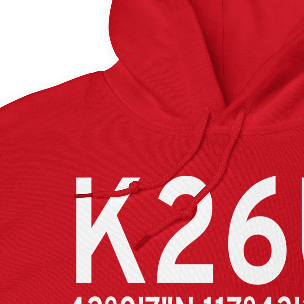 Mc Dermitt State Airport (K26U) ICAO Hoodie Sweatshirt 
