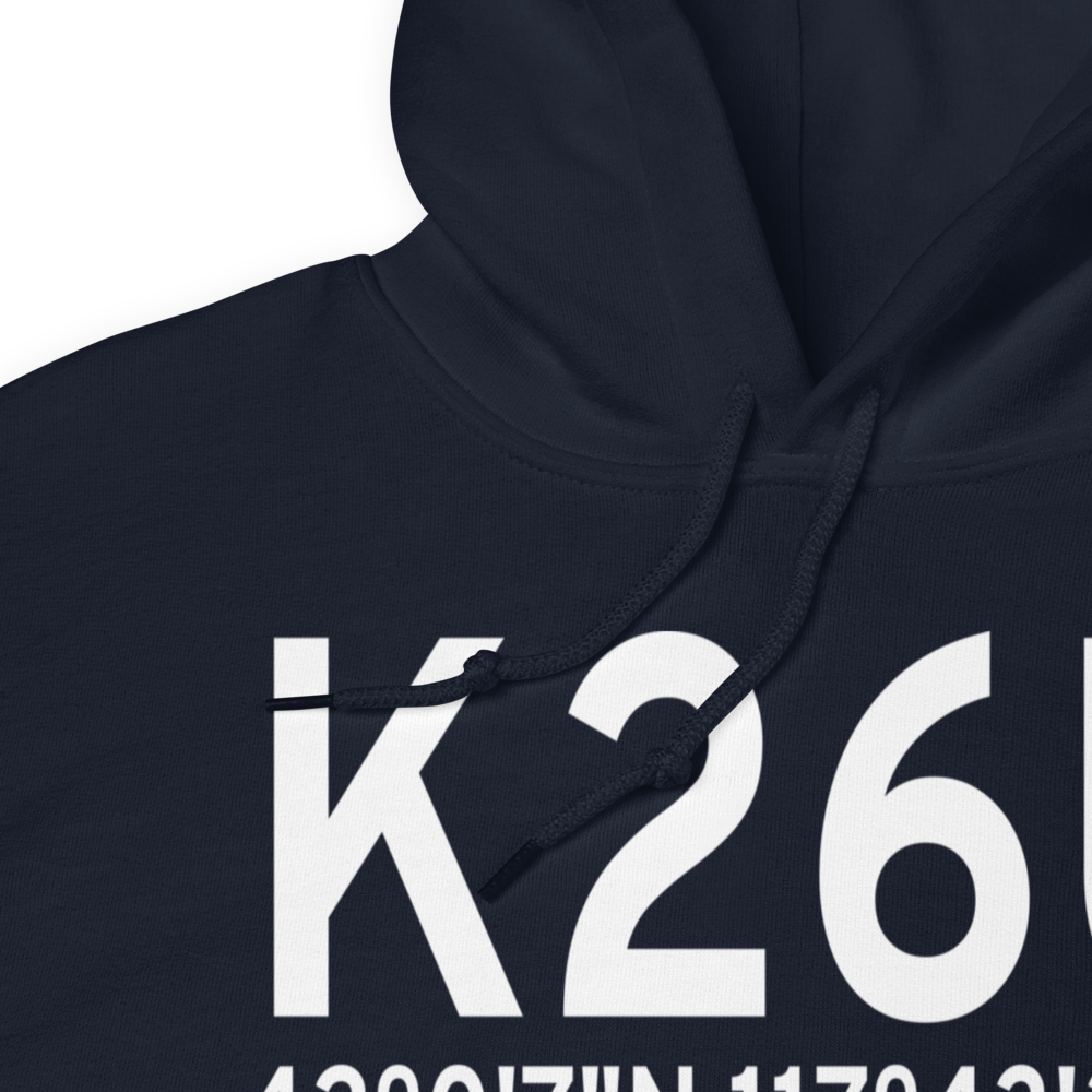 Mc Dermitt State Airport (K26U) ICAO Hoodie Sweatshirt 