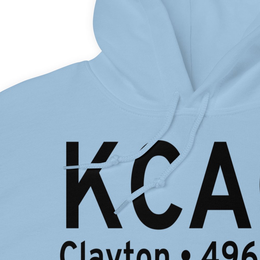 Clayton Municipal Airpark (KCAO) ICAO Hoodie Sweatshirt 