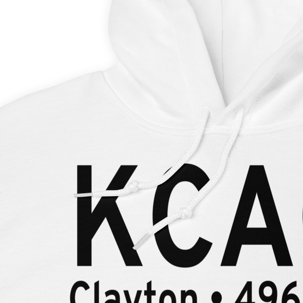 Clayton Municipal Airpark (KCAO) ICAO Hoodie Sweatshirt 