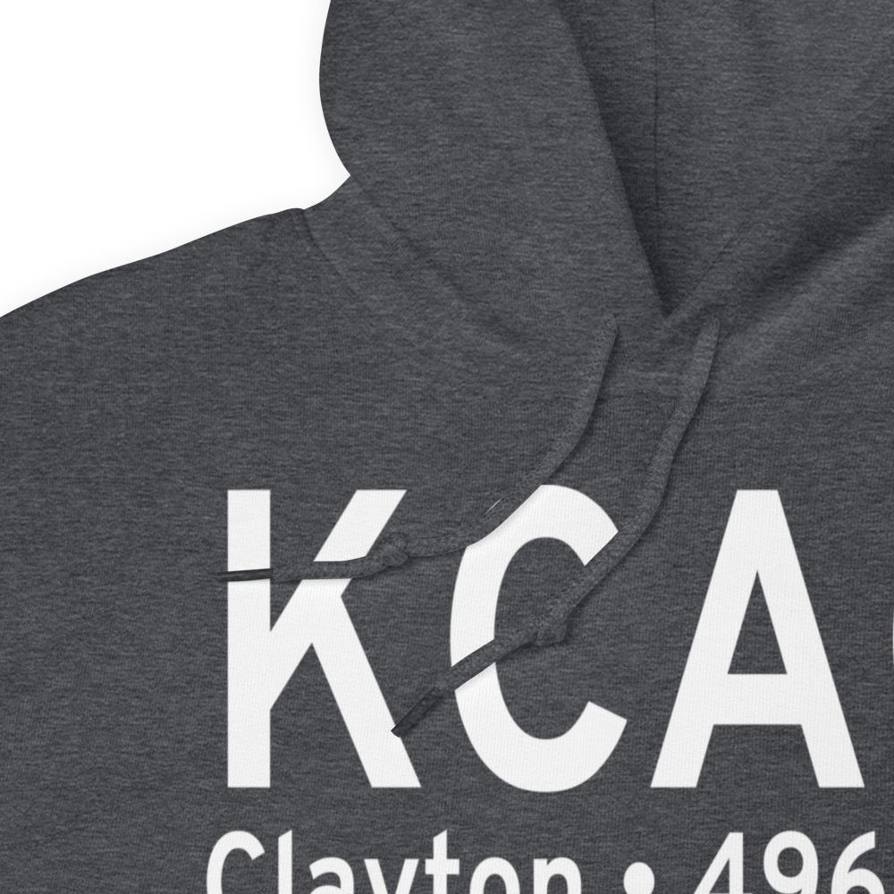 Clayton Municipal Airpark (KCAO) ICAO Hoodie Sweatshirt 