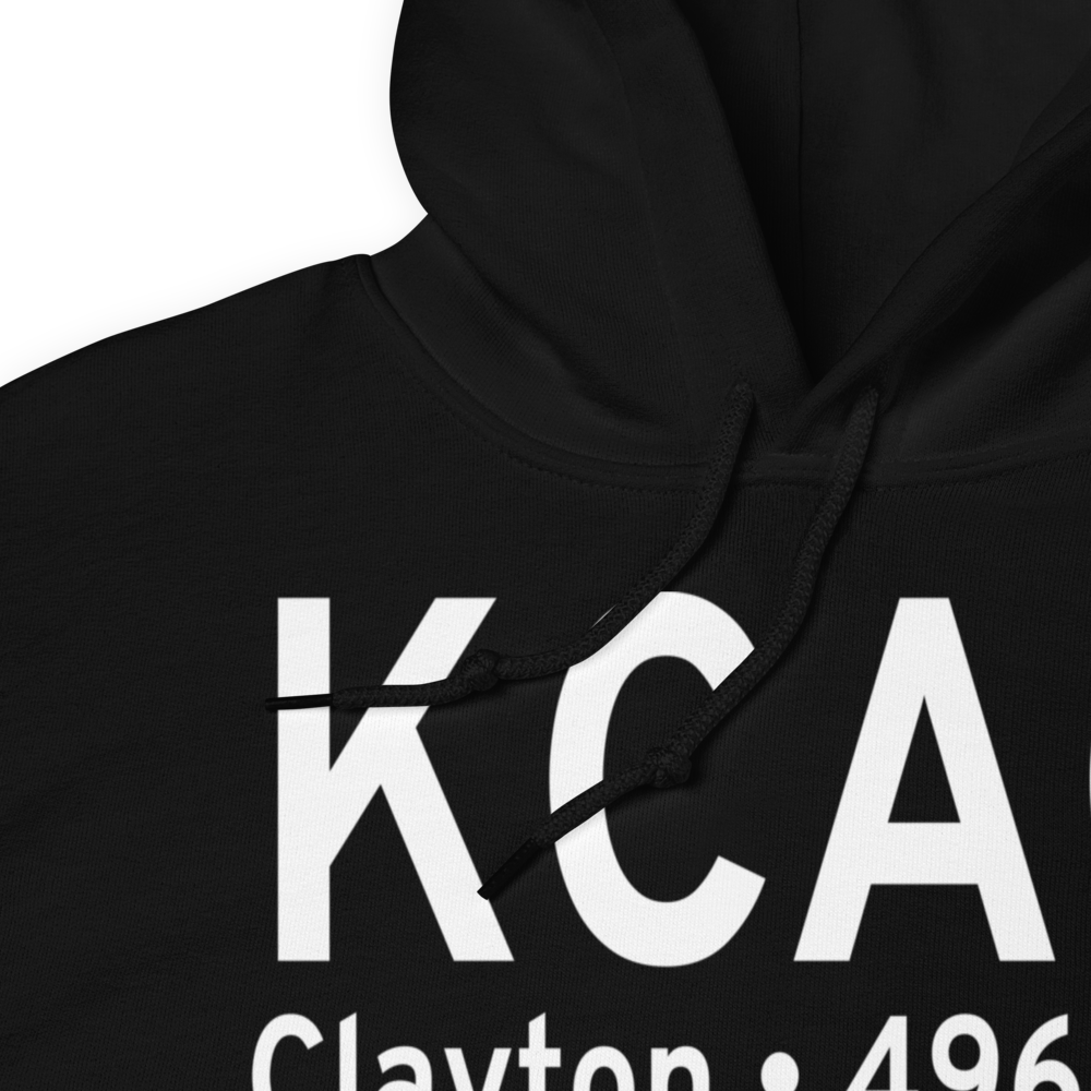 Clayton Municipal Airpark (KCAO) ICAO Hoodie Sweatshirt 