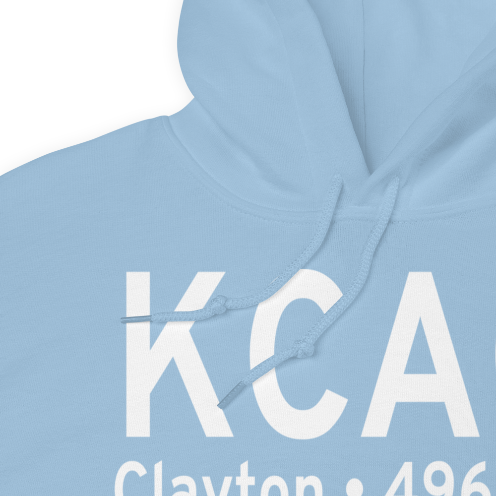 Clayton Municipal Airpark (KCAO) ICAO Hoodie Sweatshirt 