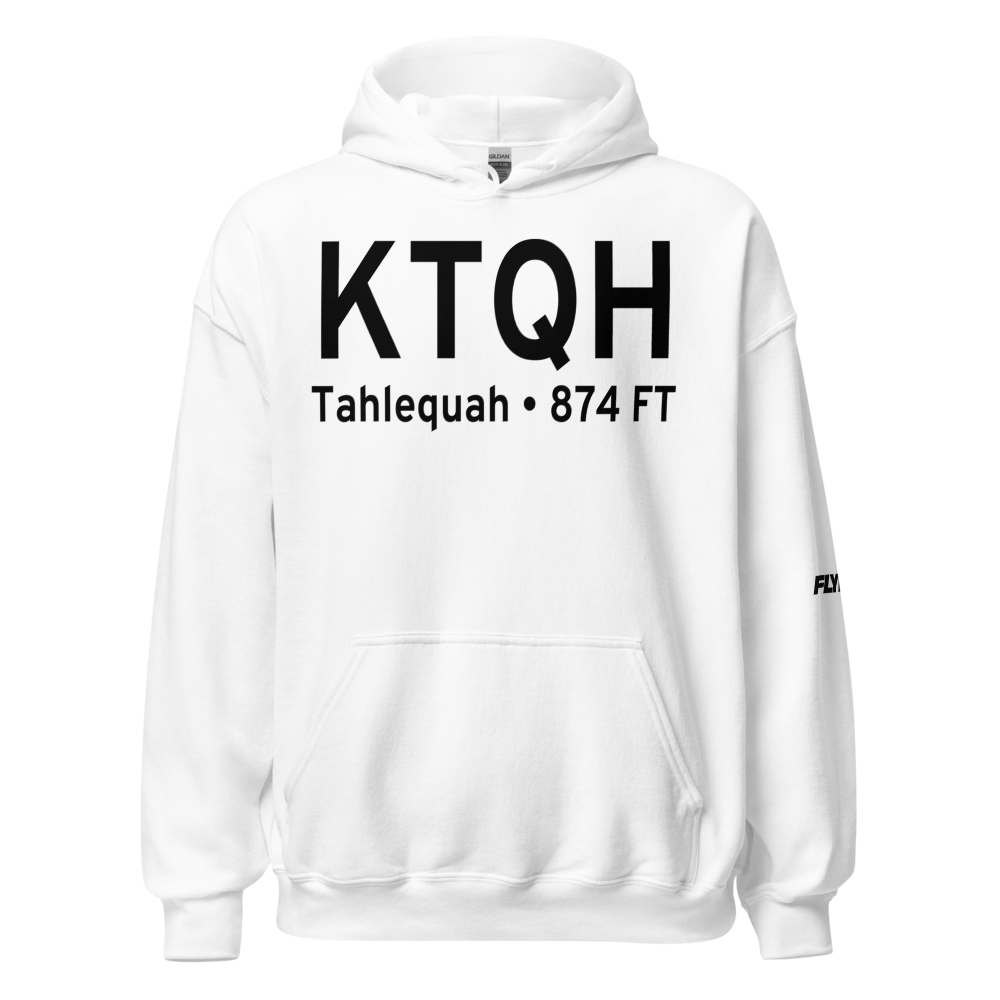Tahlequah Municipal Airport (KTQH) ICAO Hoodie Sweatshirt 
