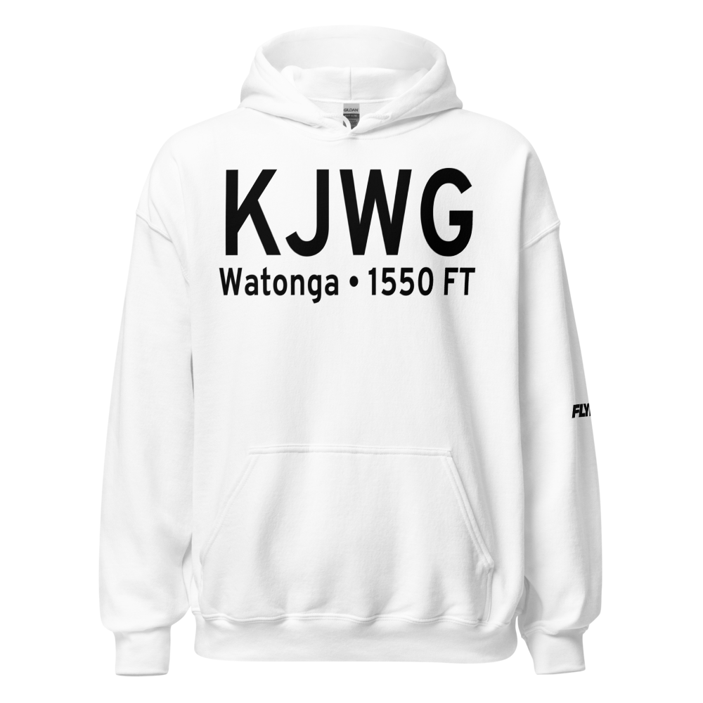 Watonga Regional Airport (KJWG) ICAO Hoodie Sweatshirt 