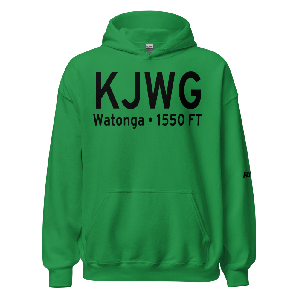 Watonga Regional Airport (KJWG) ICAO Hoodie Sweatshirt 