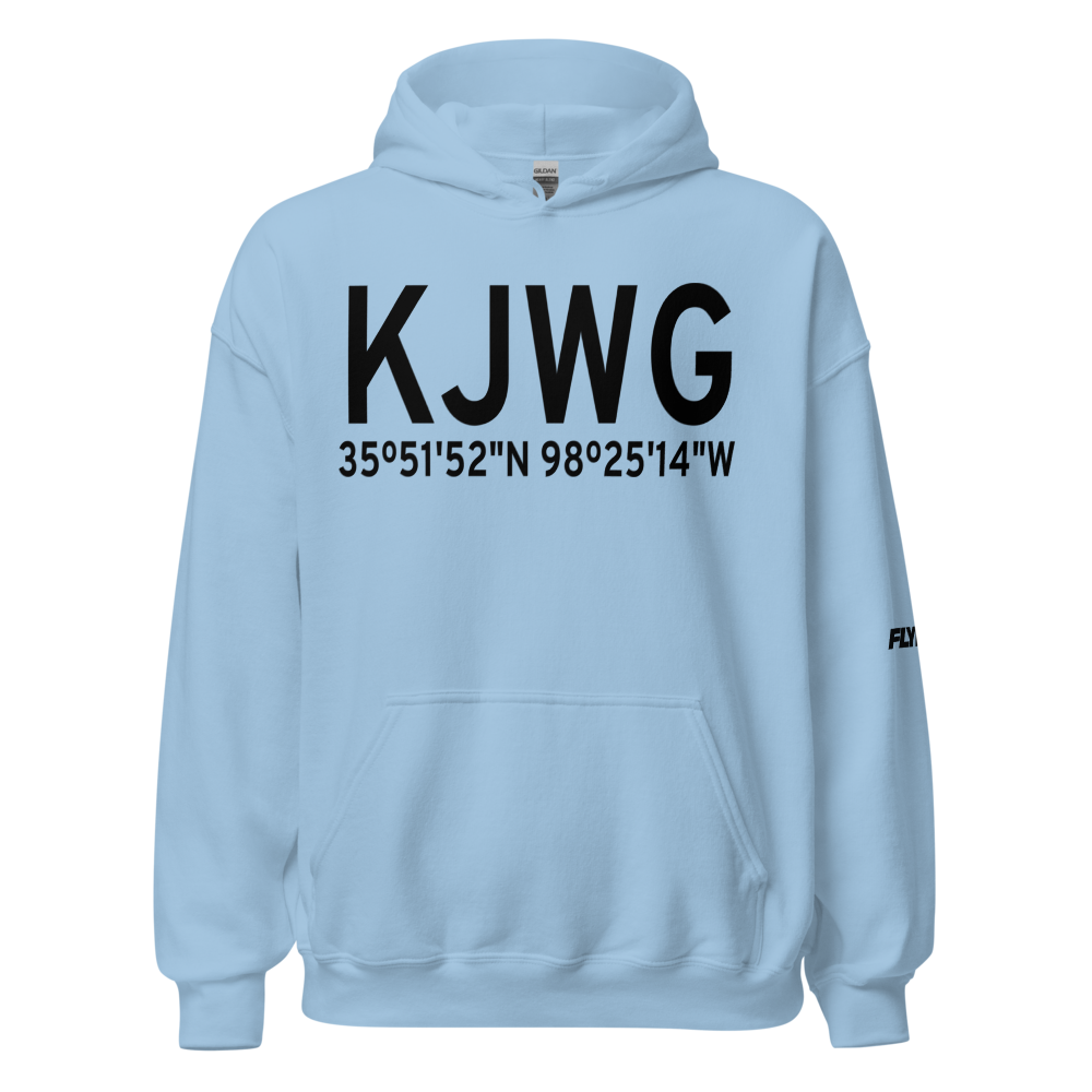 Watonga Regional Airport (KJWG) ICAO Hoodie Sweatshirt 