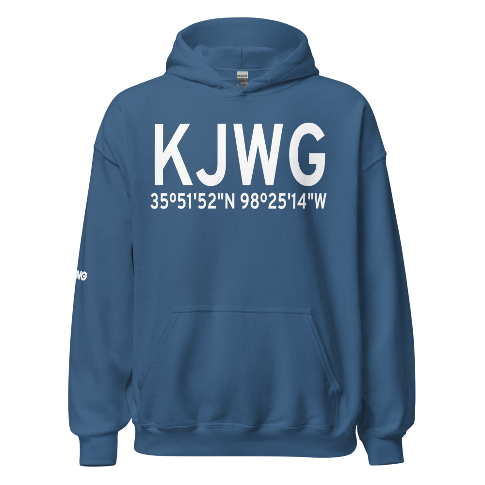 Watonga Regional Airport (KJWG) ICAO Hoodie Sweatshirt 