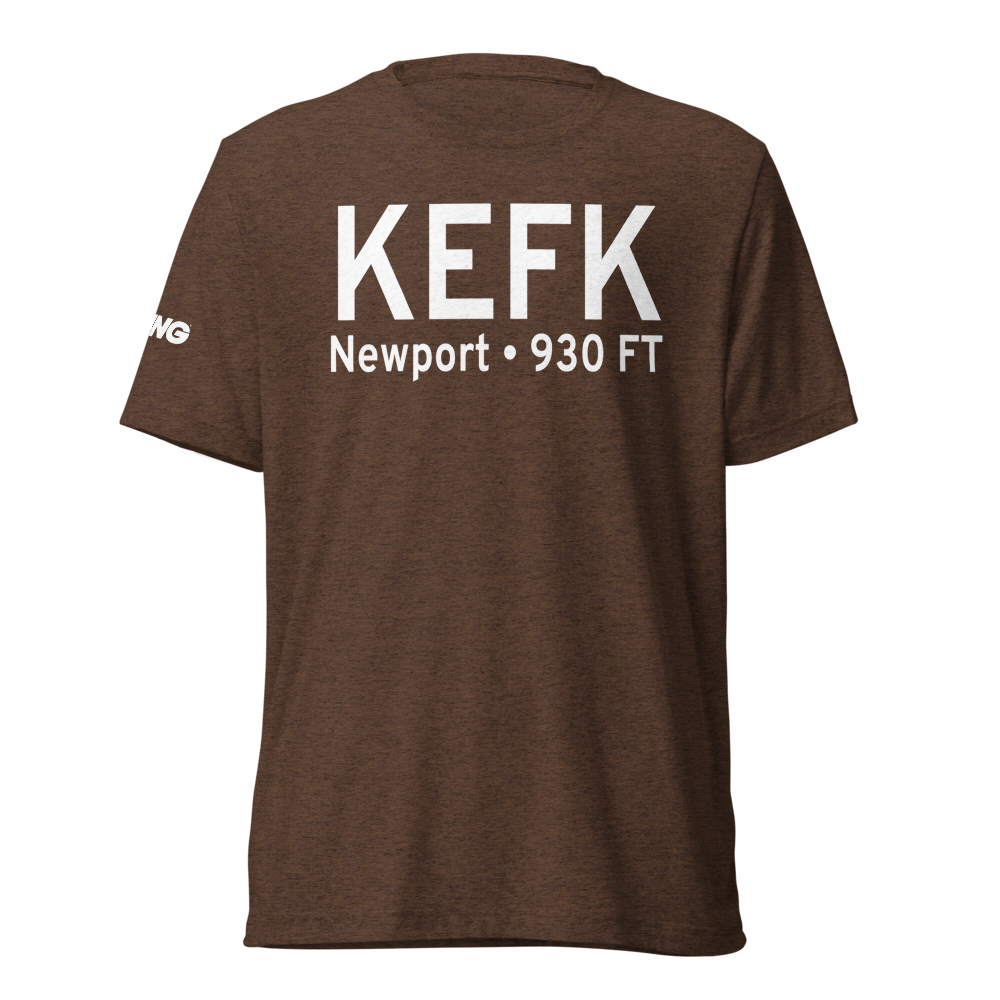 Northeast Kingdom International Airport (KEFK) ICAO Tri-blend T-Shirt 