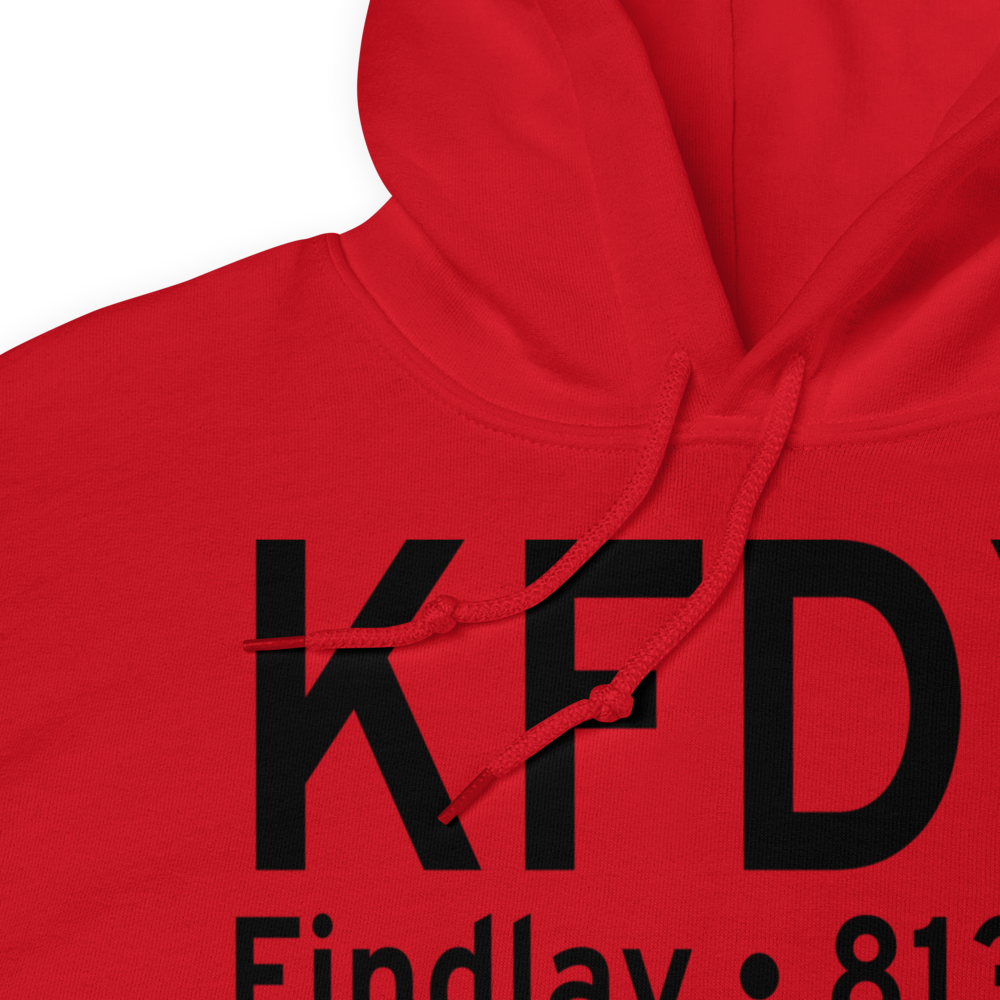 Findlay Airport (KFDY) ICAO Hoodie Sweatshirt 
