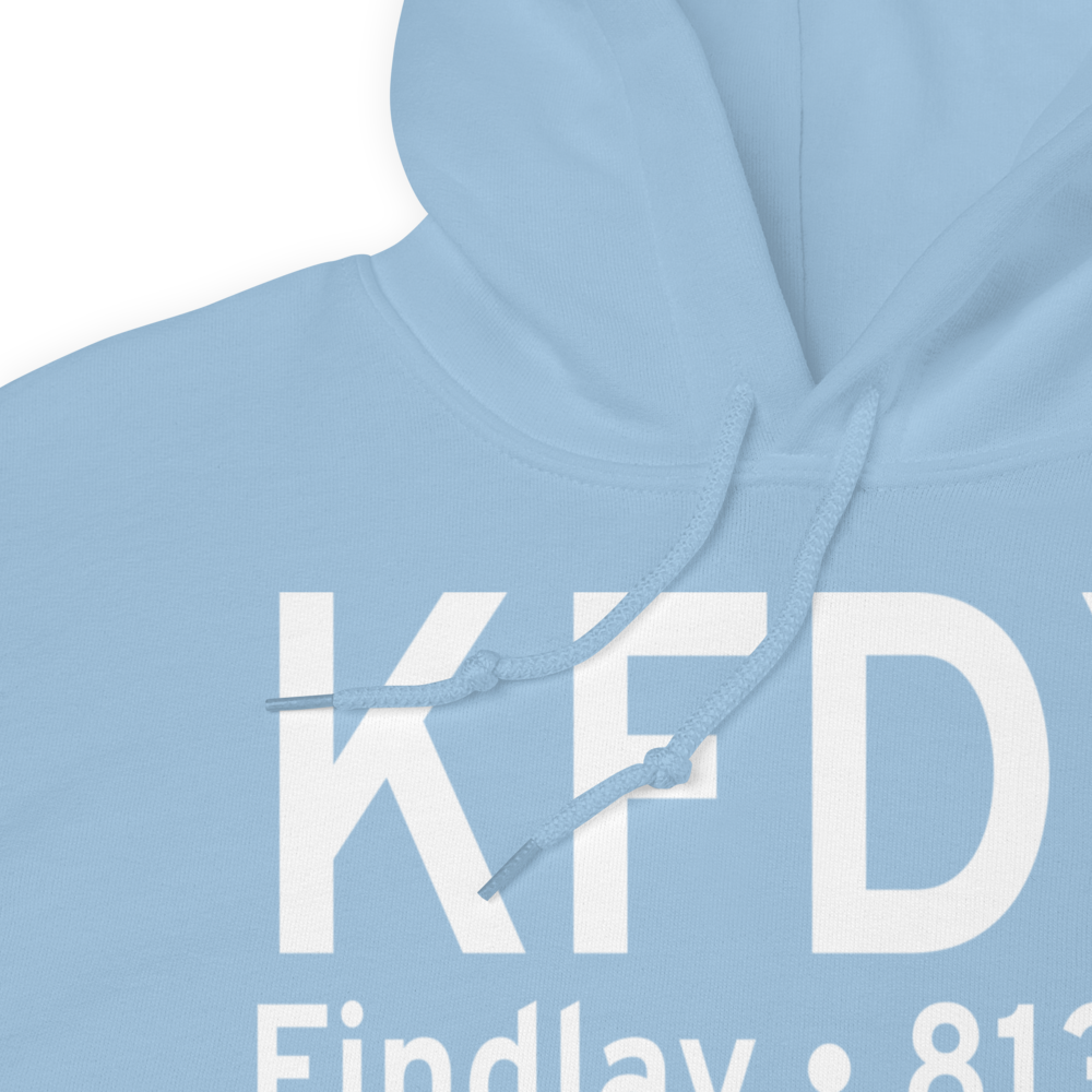 Findlay Airport (KFDY) ICAO Hoodie Sweatshirt 