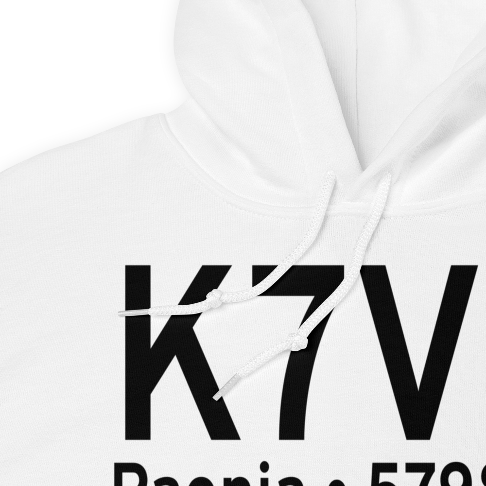 North Fork Valley Airport (K7V2) ICAO Hoodie Sweatshirt 
