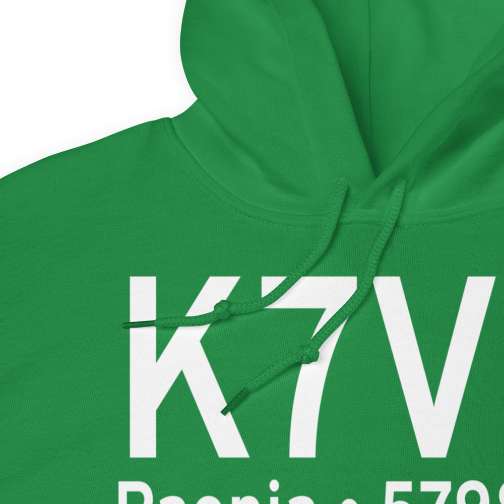 North Fork Valley Airport (K7V2) ICAO Hoodie Sweatshirt 