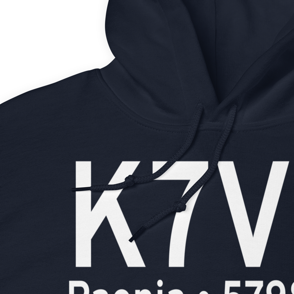 North Fork Valley Airport (K7V2) ICAO Hoodie Sweatshirt 