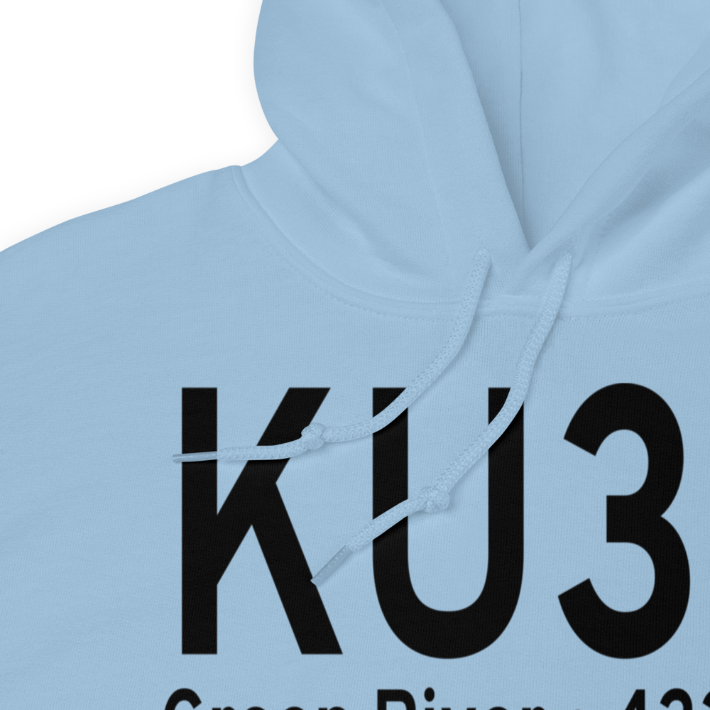 Green River Municipal Airport (KU34) ICAO Hoodie Sweatshirt 