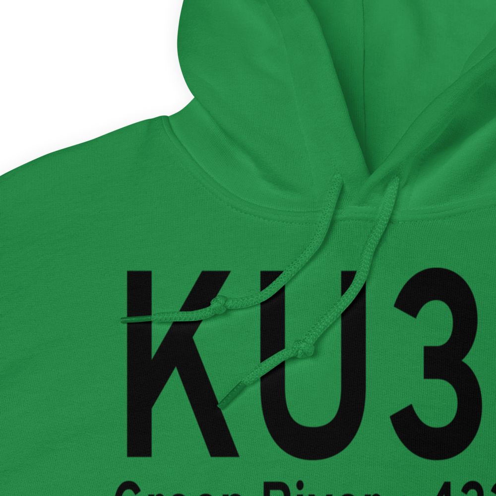 Green River Municipal Airport (KU34) ICAO Hoodie Sweatshirt 
