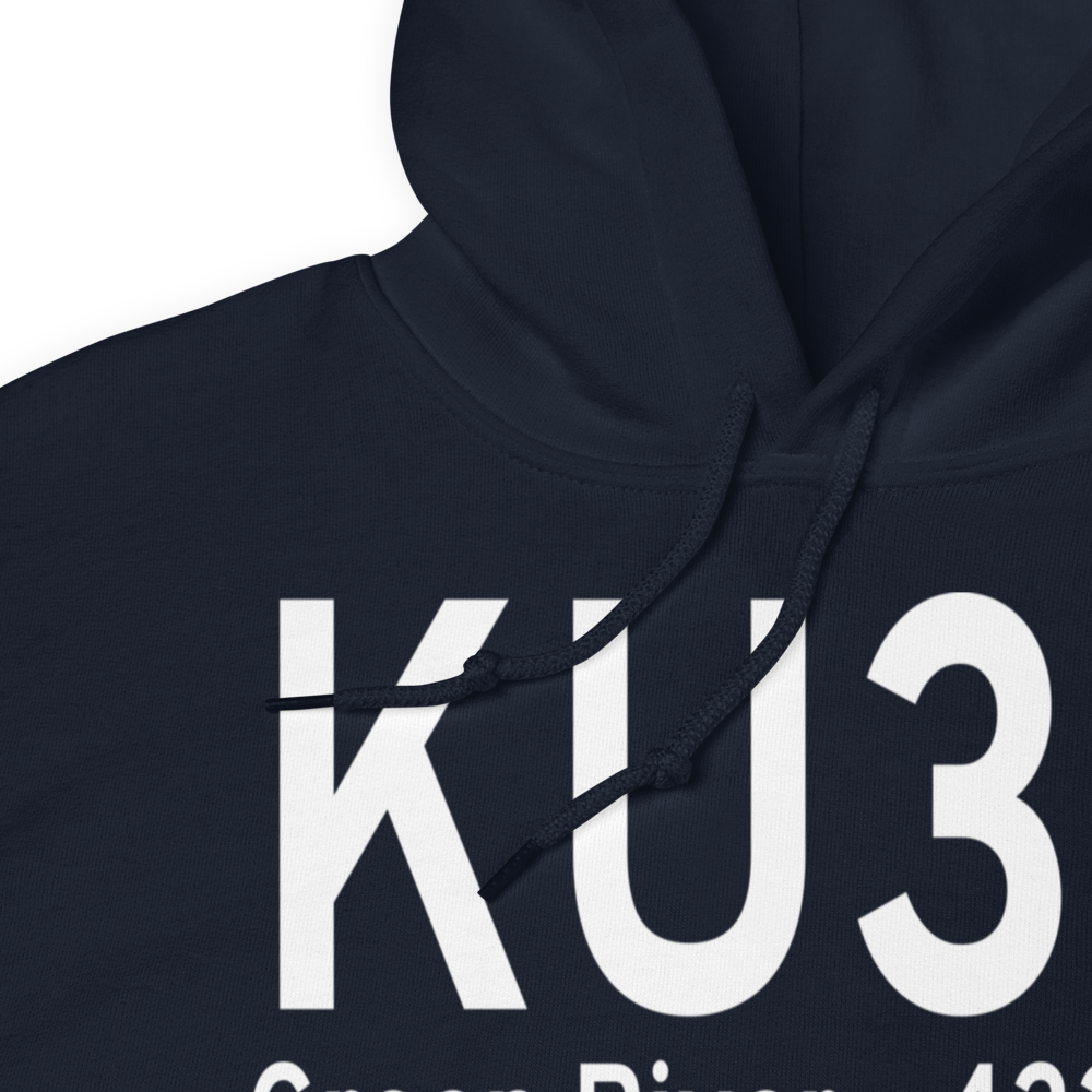 Green River Municipal Airport (KU34) ICAO Hoodie Sweatshirt 