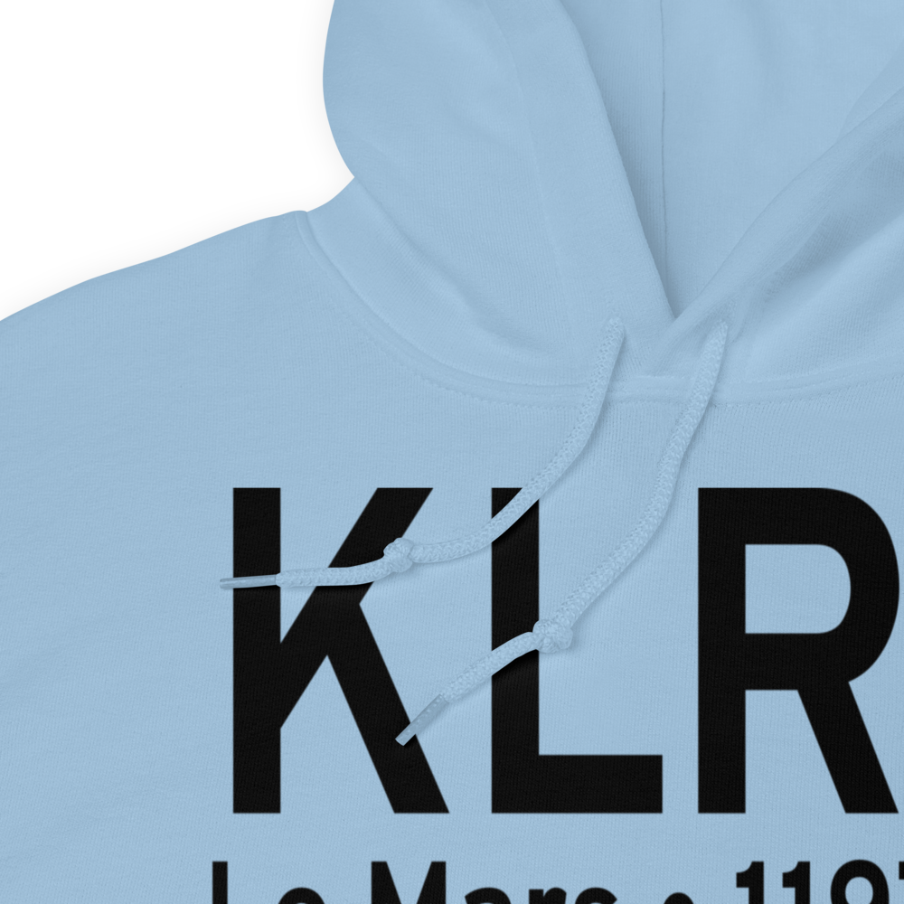 Le Mars Municipal Airport (KLRJ) ICAO Hoodie Sweatshirt 