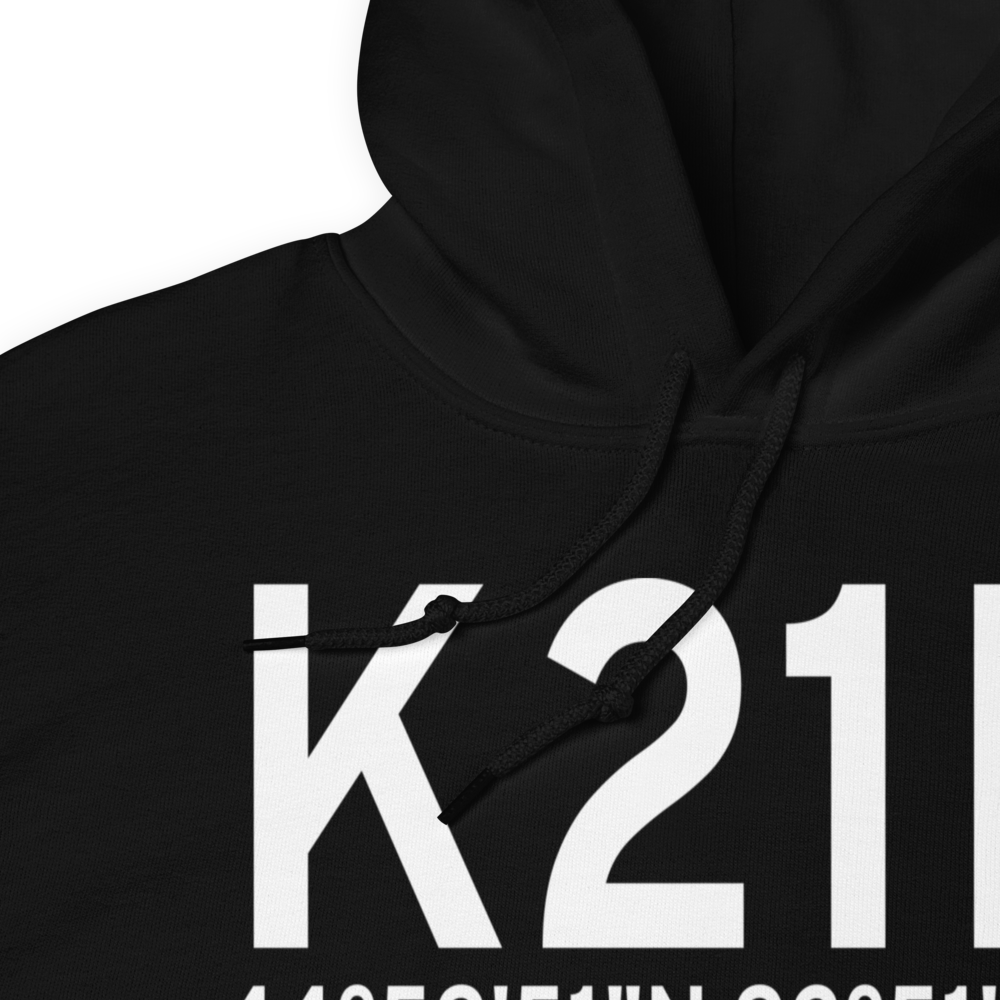 Lake Elmo Airport (K21D) ICAO Hoodie Sweatshirt 