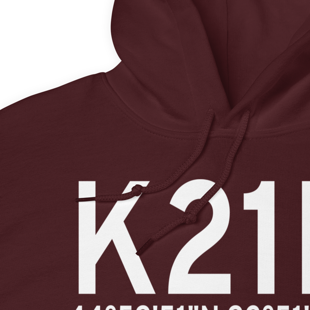 Lake Elmo Airport (K21D) ICAO Hoodie Sweatshirt 