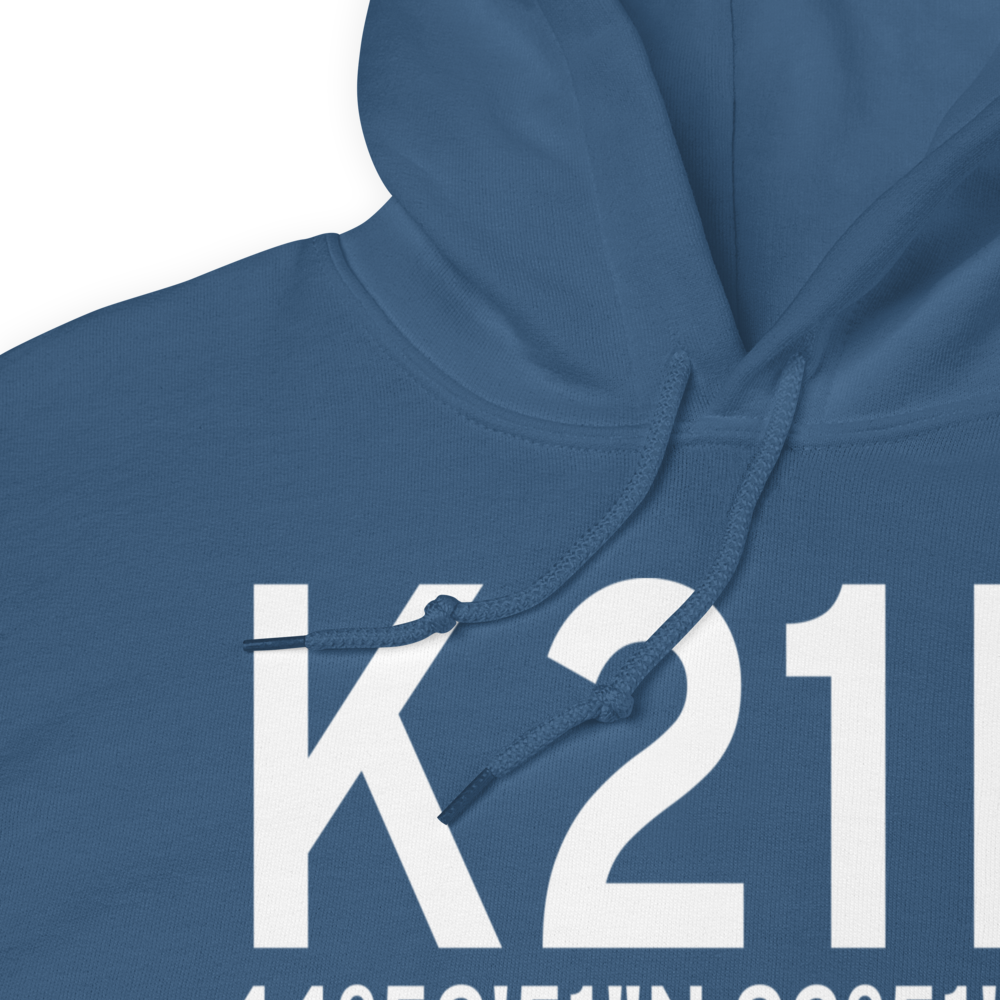 Lake Elmo Airport (K21D) ICAO Hoodie Sweatshirt 