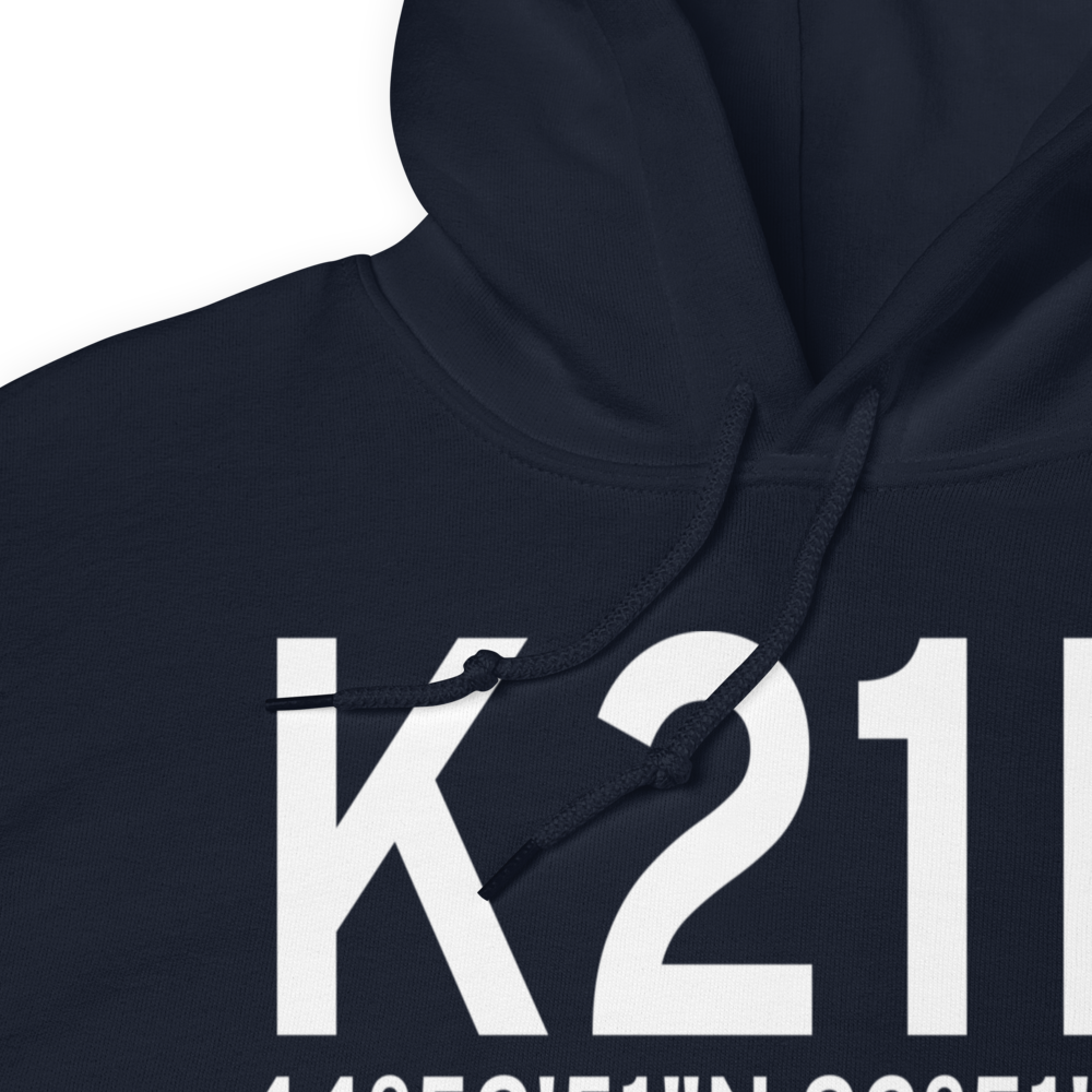 Lake Elmo Airport (K21D) ICAO Hoodie Sweatshirt 