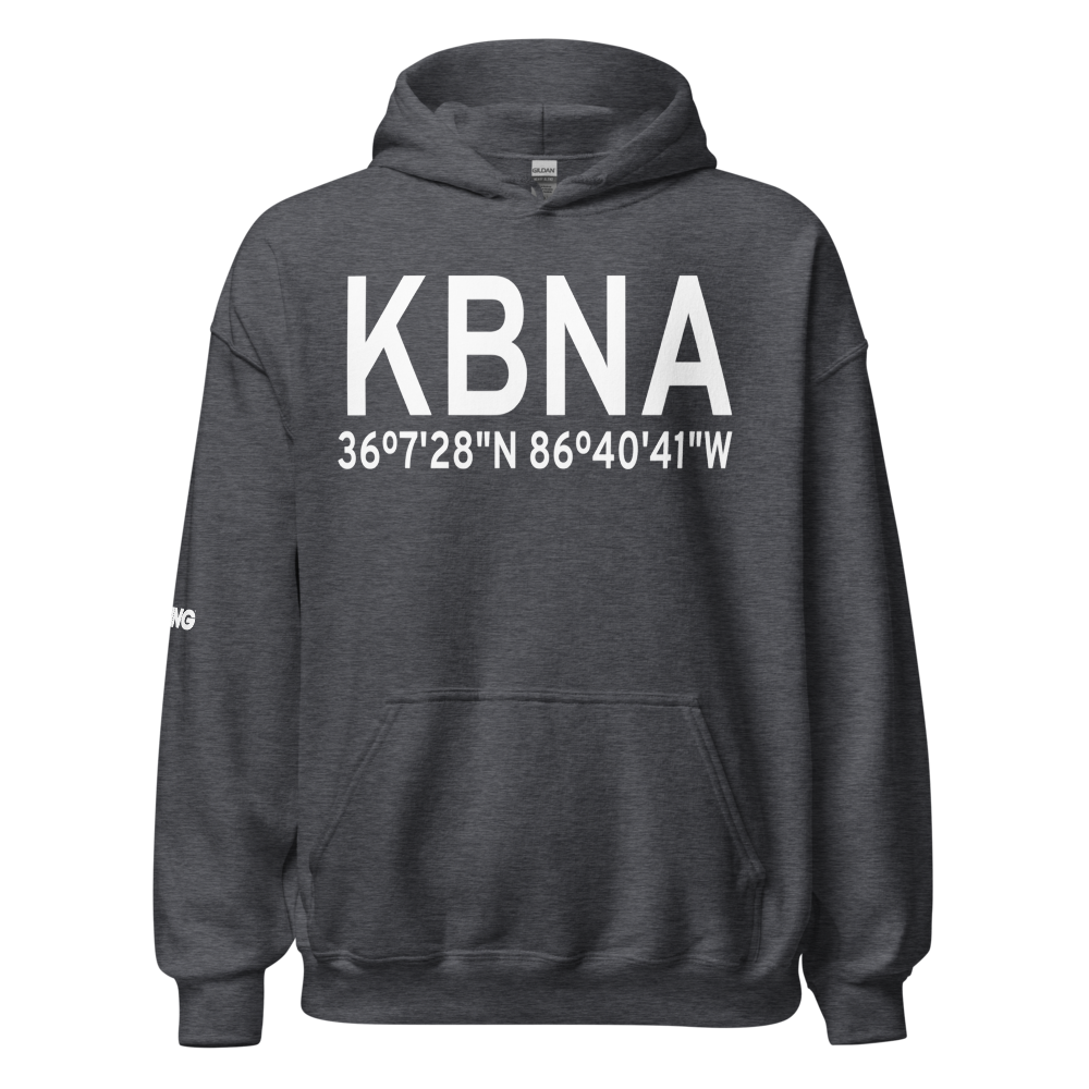 Nashville International Airport (KBNA) ICAO Hoodie Sweatshirt 