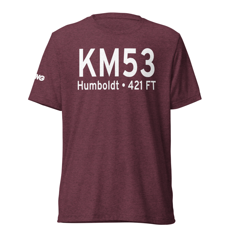 Humboldt Municipal Airport (KM53) ICAO Tri-blend T-Shirt 