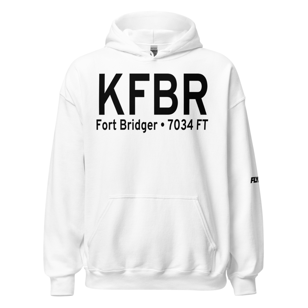 Fort Bridger Airport (KFBR) ICAO Hoodie Sweatshirt 