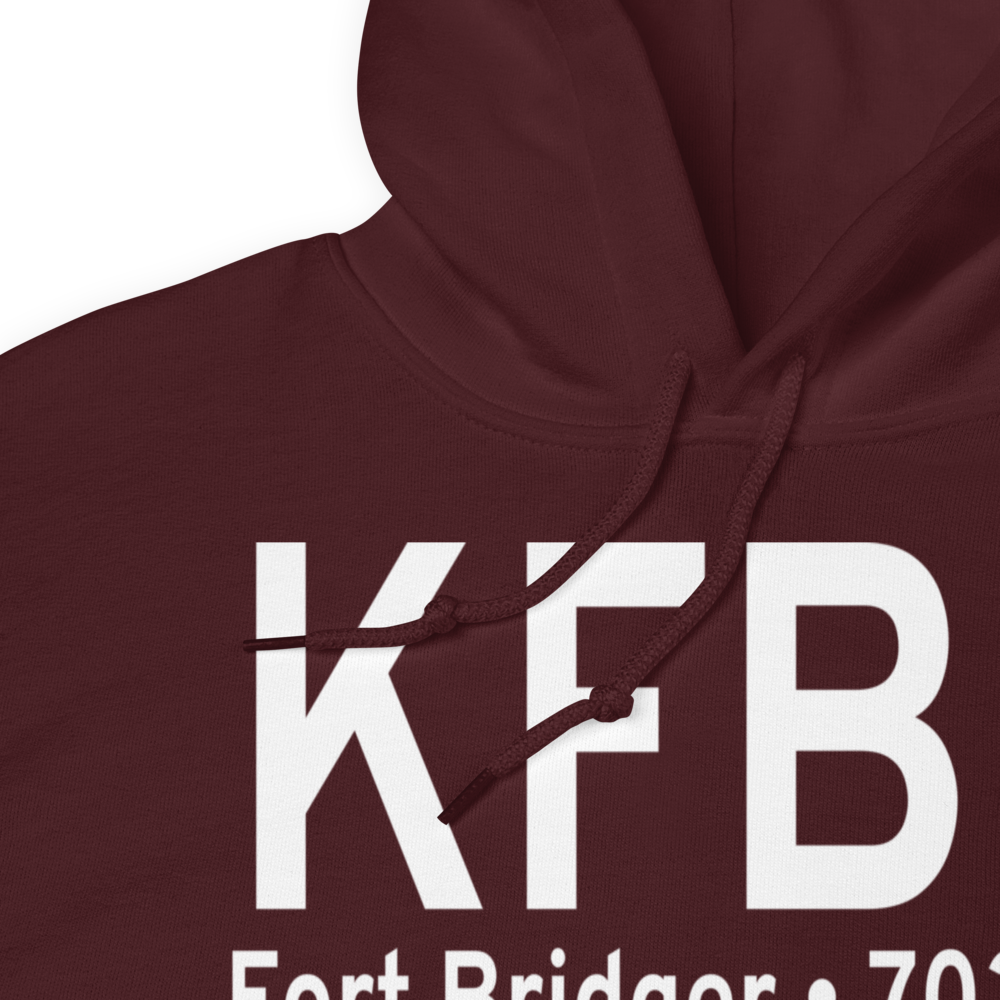 Fort Bridger Airport (KFBR) ICAO Hoodie Sweatshirt 