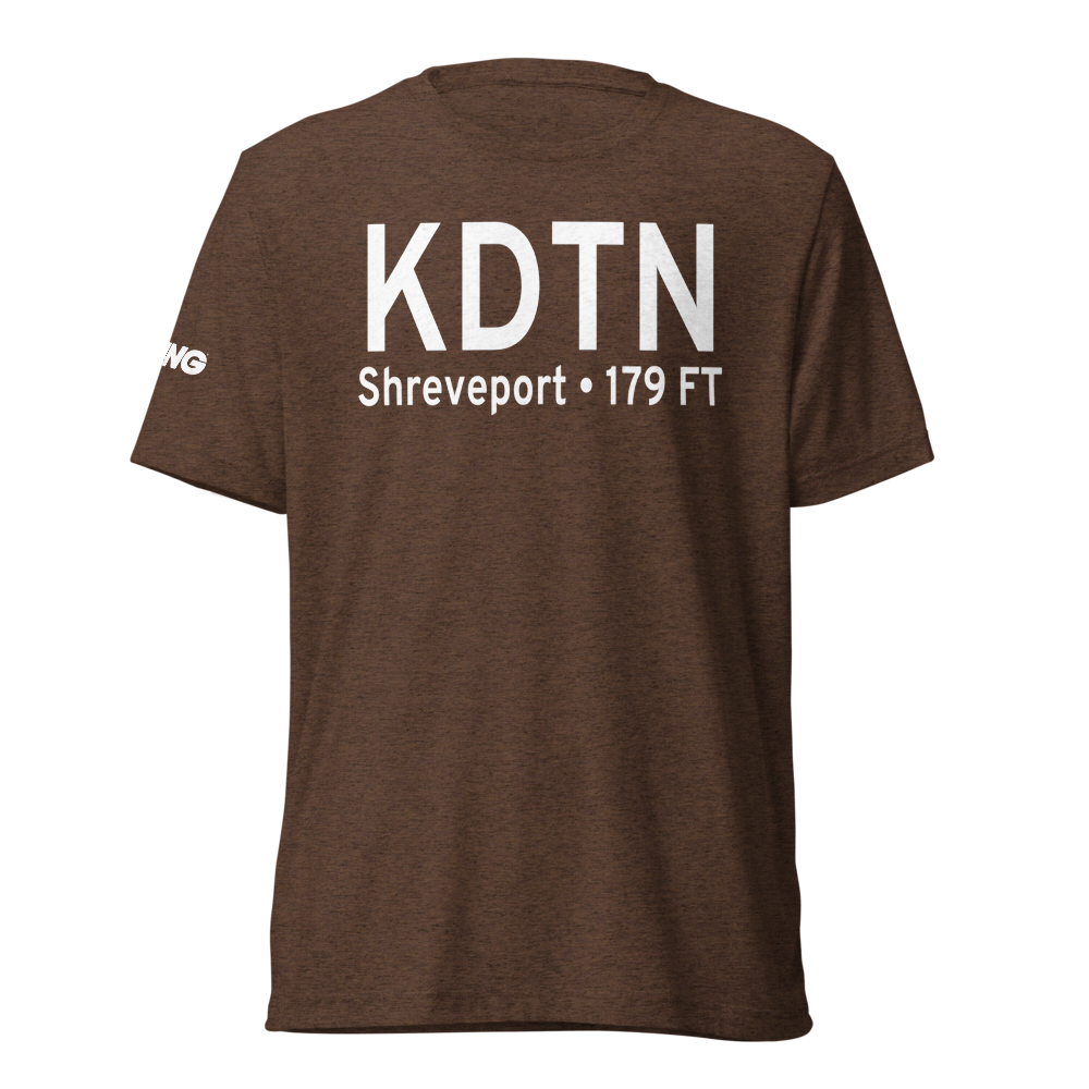 Shreveport Downtown Airport (KDTN) ICAO Tri-blend T-Shirt 