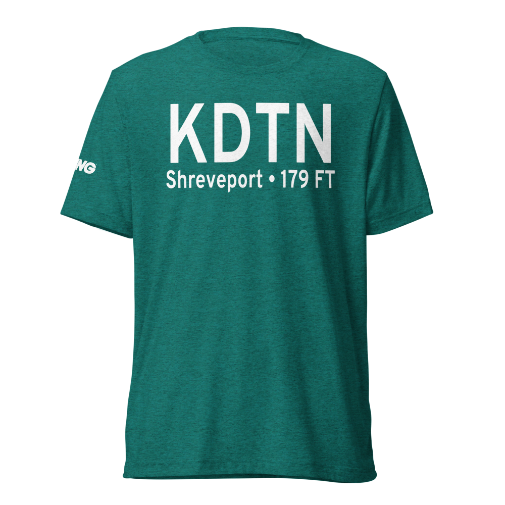 Shreveport Downtown Airport (KDTN) ICAO Tri-blend T-Shirt 