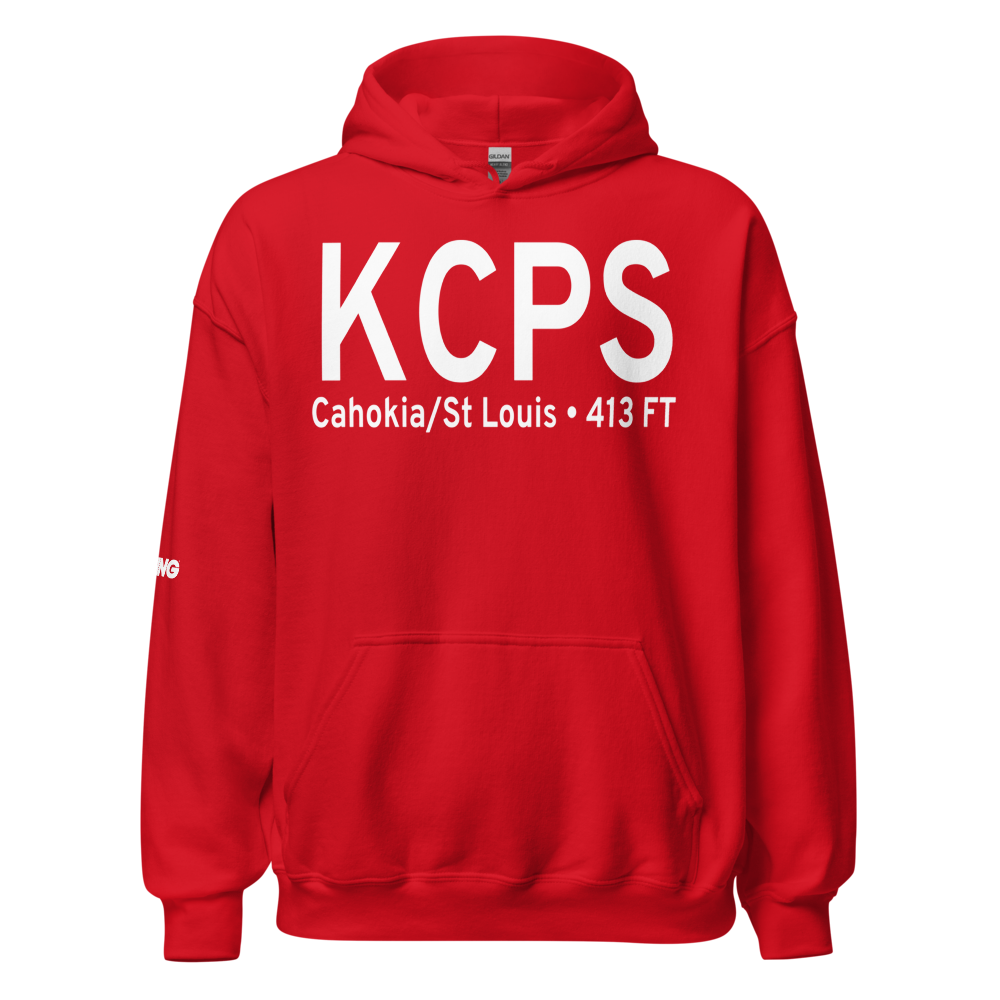 St Louis Downtown Airport (KCPS) ICAO Hoodie Sweatshirt 