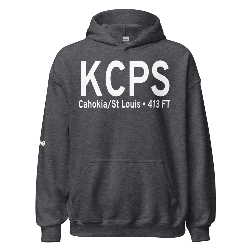 St Louis Downtown Airport (KCPS) ICAO Hoodie Sweatshirt 