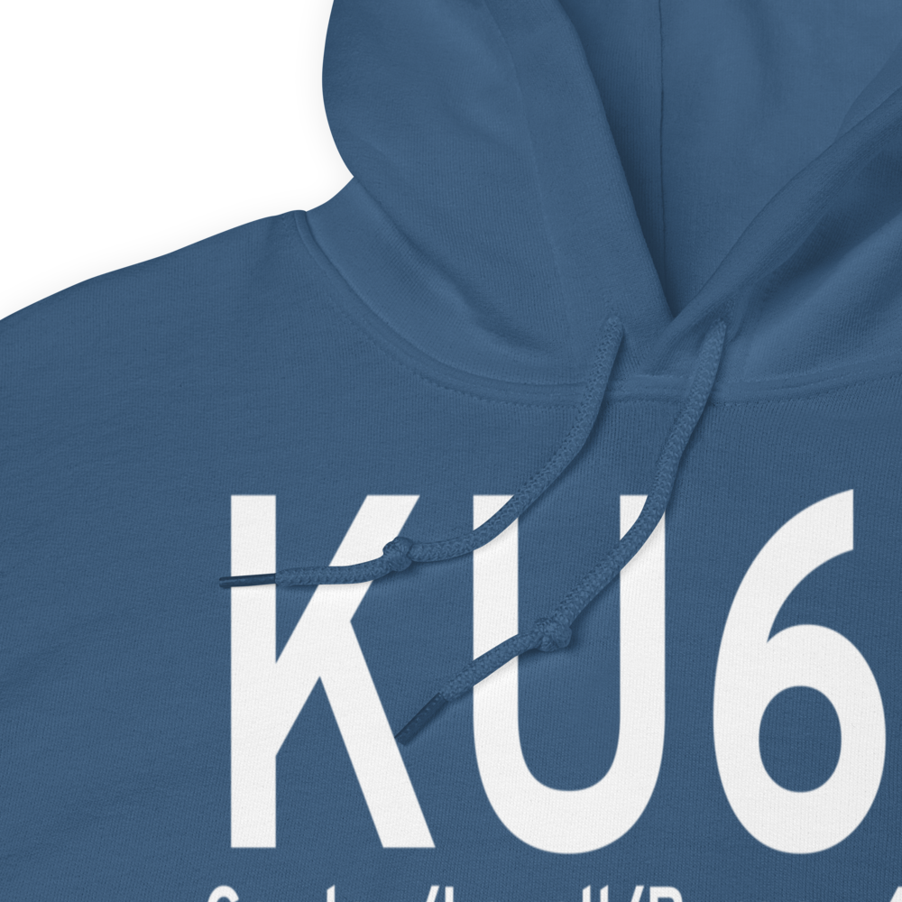 North Big Horn County Airport (KU68) ICAO Hoodie Sweatshirt 