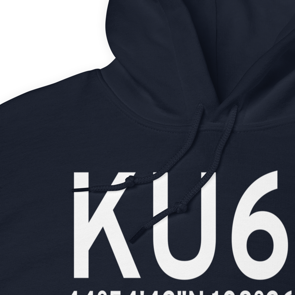 North Big Horn County Airport (KU68) ICAO Hoodie Sweatshirt 