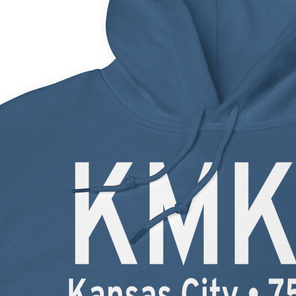 Charles B. Wheeler Downtown Airport (KMKC) ICAO Hoodie Sweatshirt 