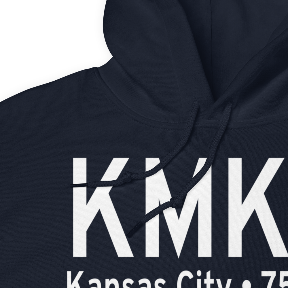 Charles B. Wheeler Downtown Airport (KMKC) ICAO Hoodie Sweatshirt 