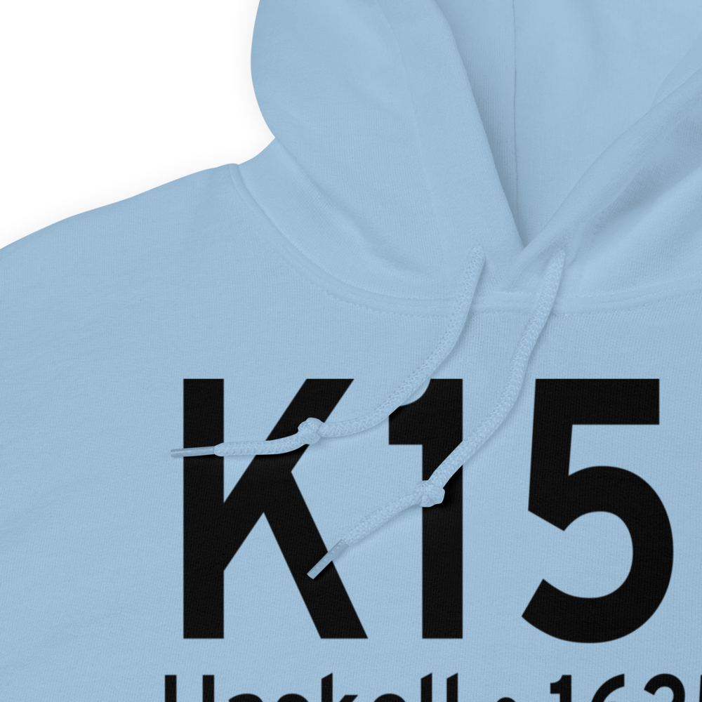 Haskell Municipal Airport (K15F) ICAO Hoodie Sweatshirt 