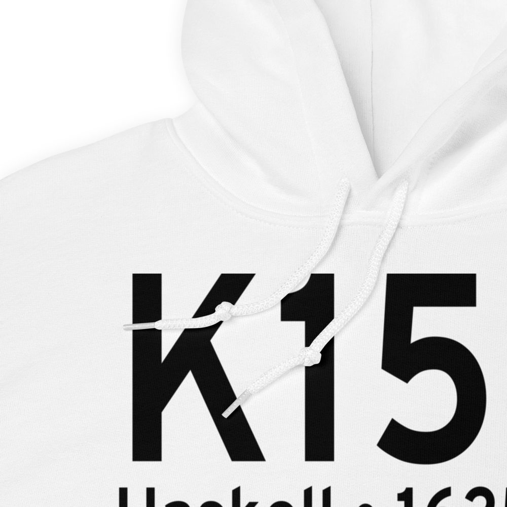 Haskell Municipal Airport (K15F) ICAO Hoodie Sweatshirt 