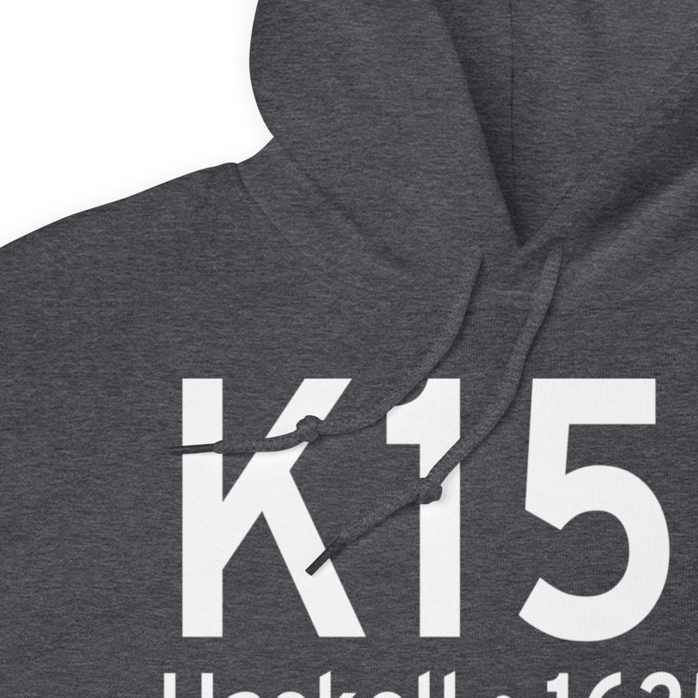 Haskell Municipal Airport (K15F) ICAO Hoodie Sweatshirt 