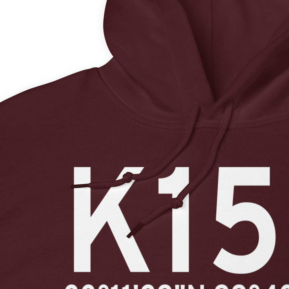 Haskell Municipal Airport (K15F) ICAO Hoodie Sweatshirt 