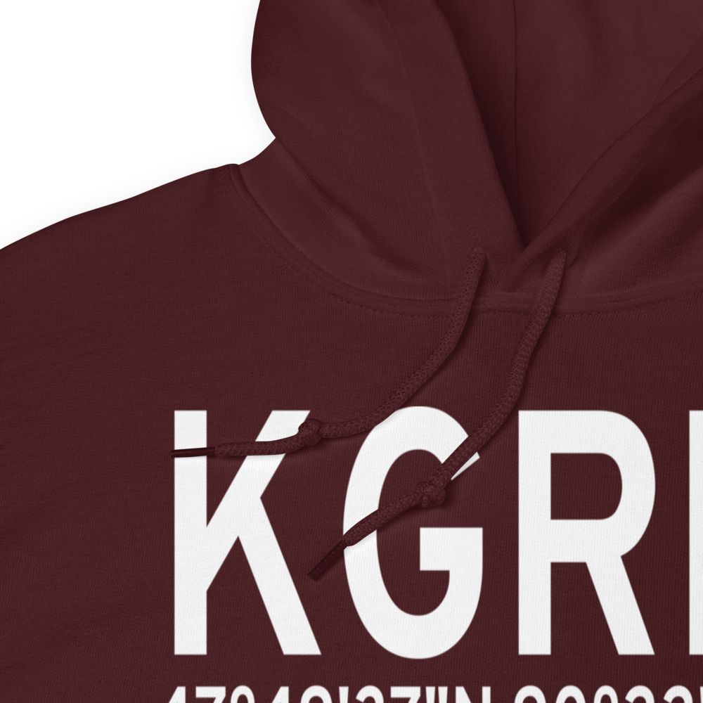 Devil's Track Airport (KGRM) ICAO Hoodie Sweatshirt 