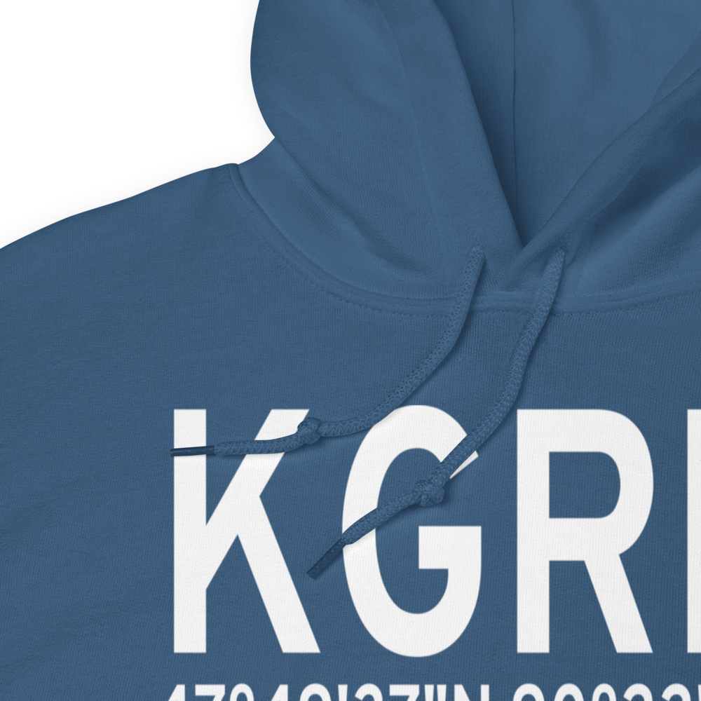 Devil's Track Airport (KGRM) ICAO Hoodie Sweatshirt 