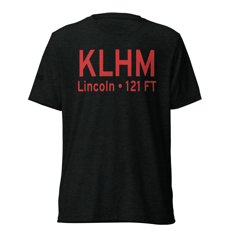 Lincoln Regional Karl Harder Field (KLHM) ICAO Tri-blend T-Shirt 
