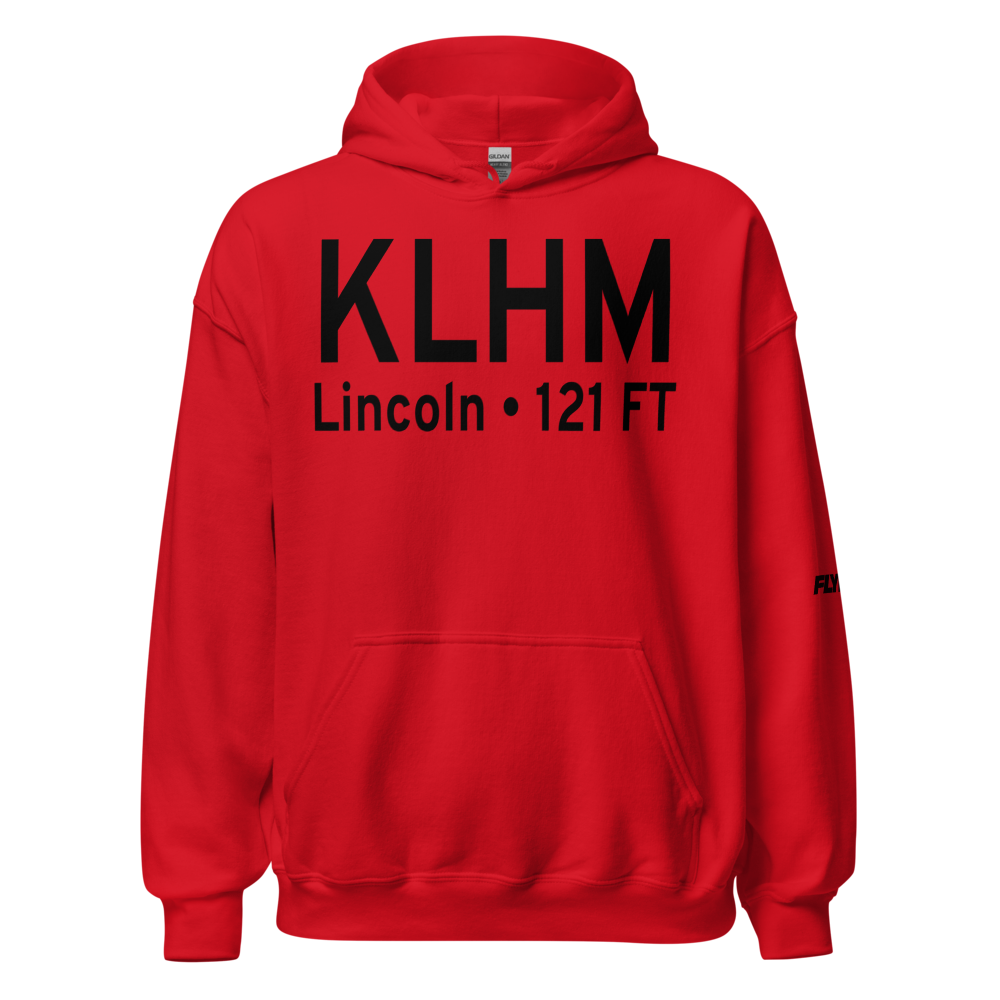 Lincoln Regional Karl Harder Field (KLHM) ICAO Hoodie Sweatshirt 
