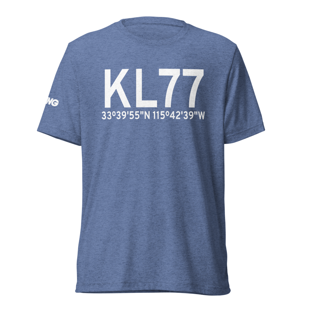 Chiriaco Summit Airport (KL77) ICAO Tri-blend T-Shirt 