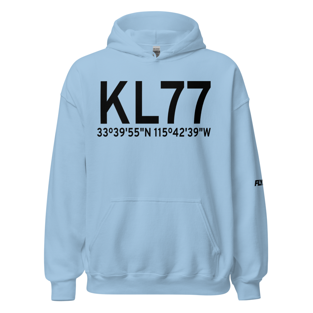 Chiriaco Summit Airport (KL77) ICAO Hoodie Sweatshirt 